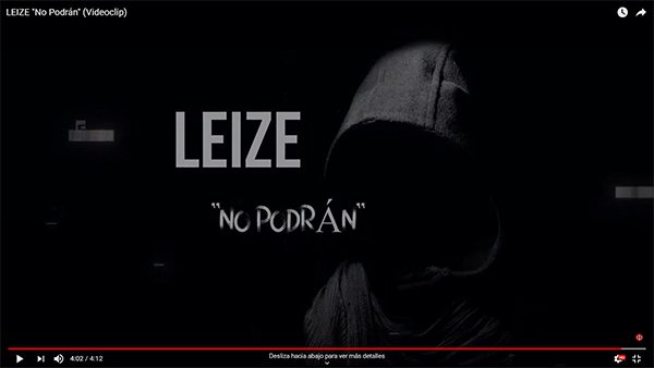 LEIZE  Estreno de su nuevo single y videoclip “No podrán”